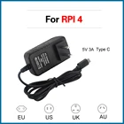S ROBOT Raspberry Pi 4 Type C адаптер питания, зарядное устройство 100-240 в, вилка для ЕС, США, Великобритании и Австралии, источник питания Raspberry Pi 4, Модель B RPI113