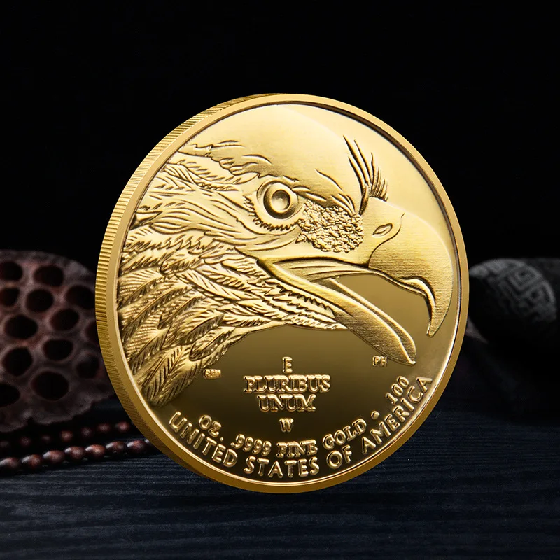Монеты США позолоченные Сувениры и подарки белоголовый орлан домашние украшения