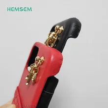 DR12 Luxury Gold Letter Dangler Matte PU Leather Card Holder Bag Case For iPhone 13 12 11 Pro XS Max 7 8 Plus XR Phone Accessory