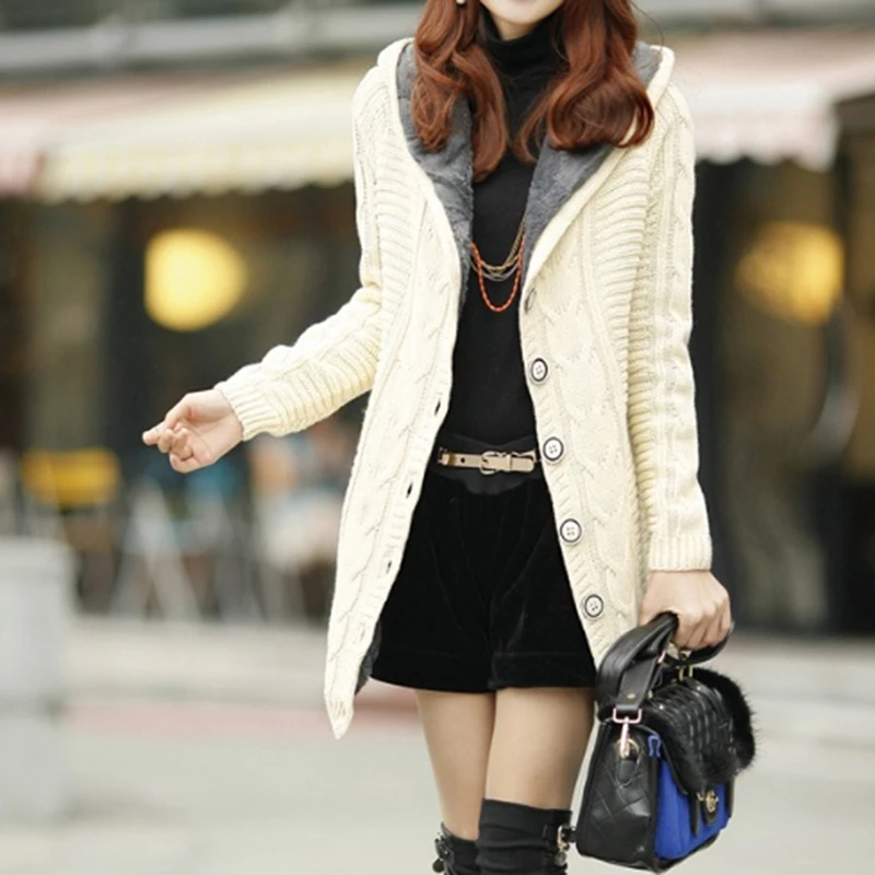 Женская зимняя куртка теплое плотное пальто с капюшоном бархатная женское