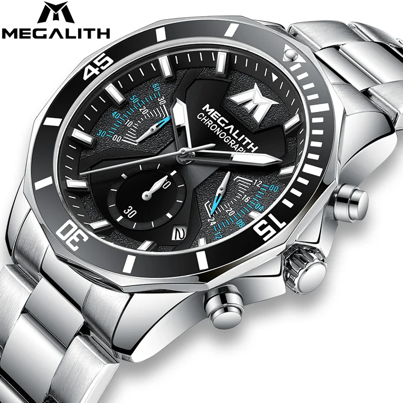 Дропшиппинг Relogio Masculino MEGALITH модные брендовые мужские часы спортивные
