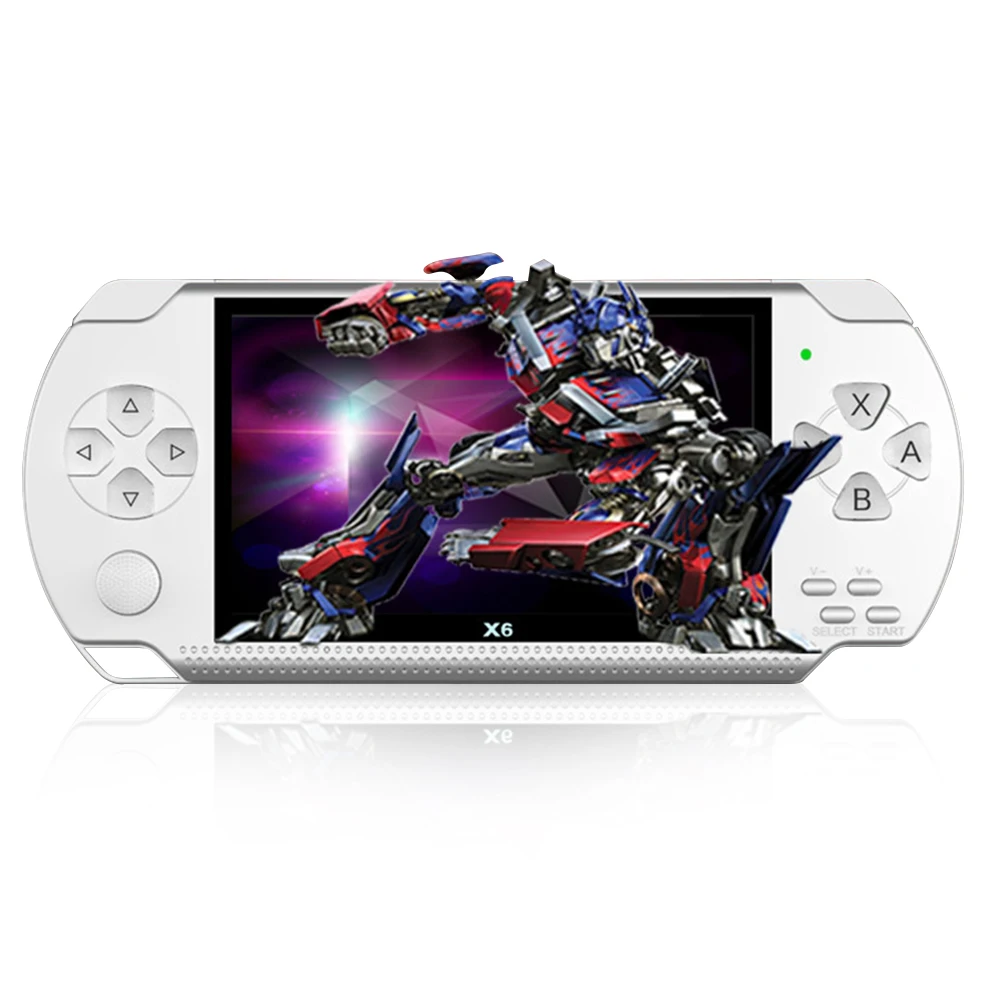 Видео игровая консоль X6 плеер для PSP игры ручной Ретро 4 3 дюймовый экран Mp4 игровой