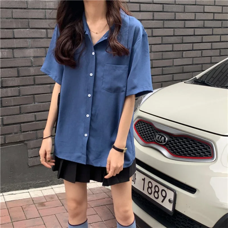 Женская рубашка с коротким рукавом белая элегантная в Западном ретро-стиле