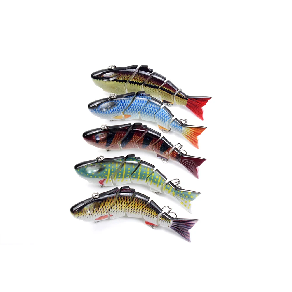 

Bionic Fishing Lure Hard Body Sunken Bait 5 Segment Fishing Bass Lure Multi-jointed Fishing Lure Artificial Bait Crankbait Hooks