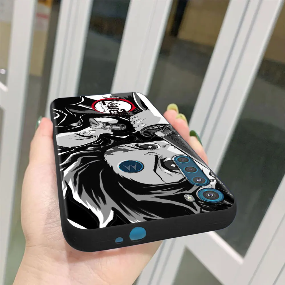 

Cute Japan Demon Slayer Case for Motorola One Fusion Plus G9 Play G8 Power Lite Phone Coque for Moto G30 E6s G8+ G9+ Shell Amine