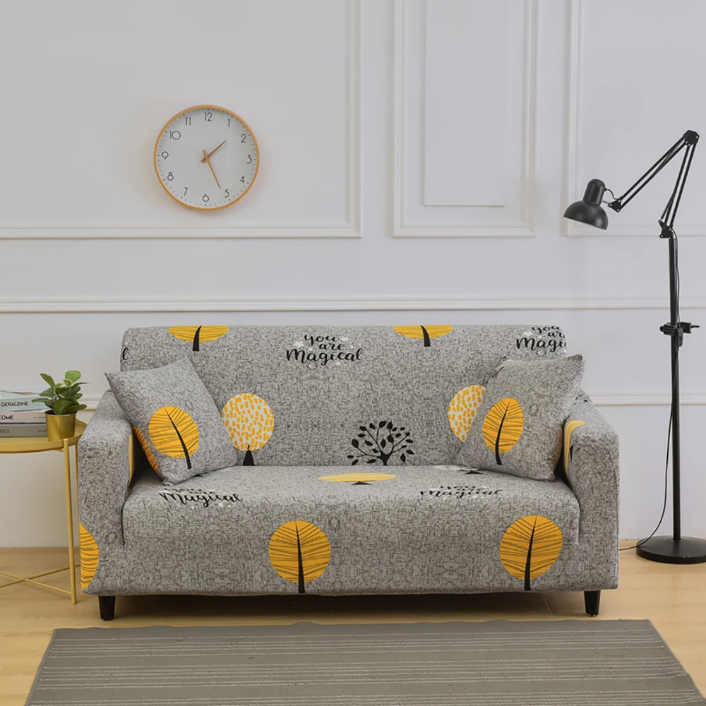 Стрейч диванных чехлов протектор мебели полиэстер Loveseat крышка M l XL XXL XXXL XXXXL 1/2/3/4-seater Arm накидки на стулья для Гостиная