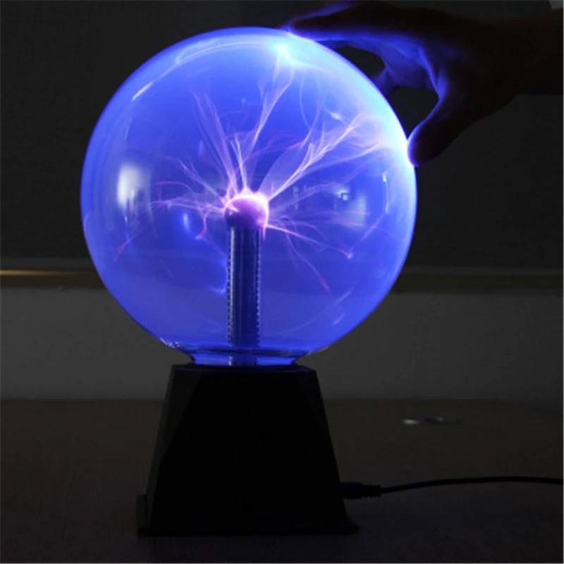 

3.5/4/5/6/8 Inche Plasma Ball Magic Moon Lamp USB Electrostatic Sphere Night Light Bulb Voice Control Novelty Project Home Decor
