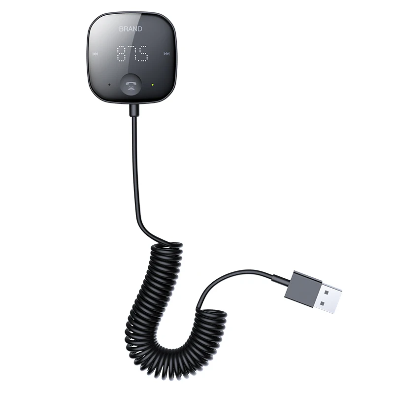 

Bluetooth 5.0 car mp3 player FM transmitter receiver TF card lossless playback Car Electronics Accessories Bluetooth Car Kit