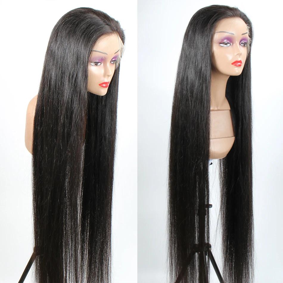 Женские парики из натуральных волос на сетке длина 30 32 40 дюймов | Шиньоны и