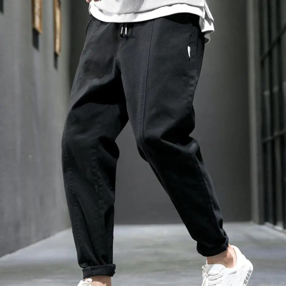 

Cargo Pants Men Tactical Jogging Pants Cargo Pants Mid Rise Drawstring Men Full Length Loose Trousers Work Pant Casual Trousers