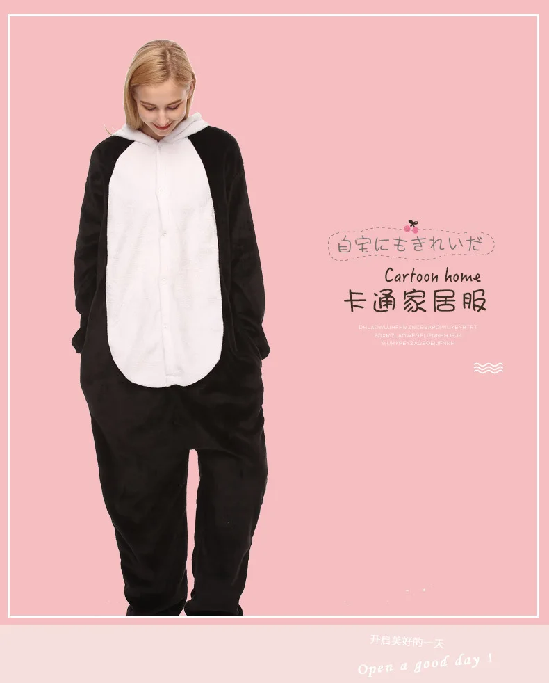 Пижама-комбинезон унисекс с принтом панды и животных Пижама для взрослых |