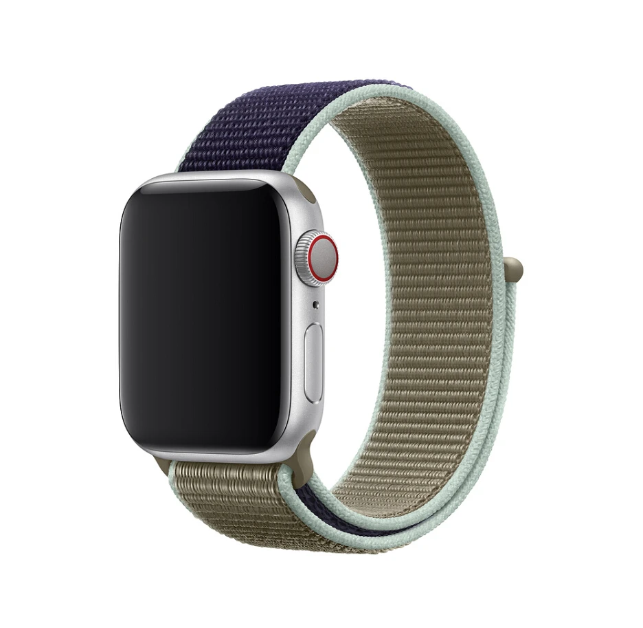 Цветной ремешок для часов Apple Watch 42 мм 38 мм 40 мм 44 мм тканый нейлоновый спортивный ремешок для iWatch 5 4 3 2 1 мягкий светоотражающий ремешок