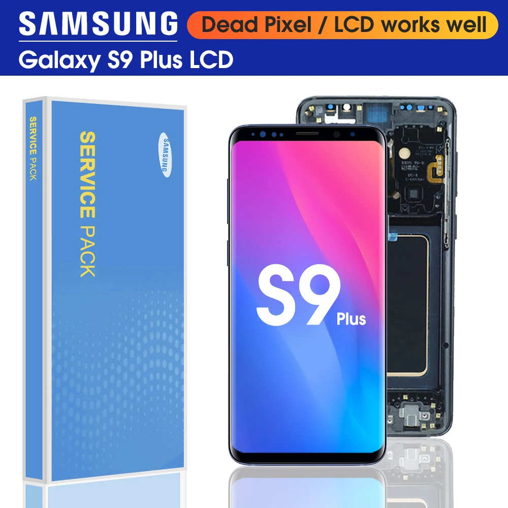 Сменный ЖК дисплей 6 2 дюйма для SAMSUNG Galaxy S9 Plus сенсорный экран дигитайзер с
