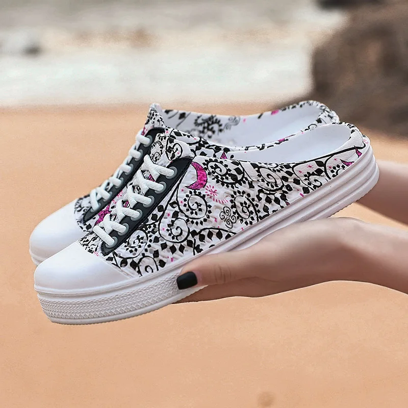 2020 Модные женские повседневные сабо дышащие пляжные сандалии тапочки ко Дню