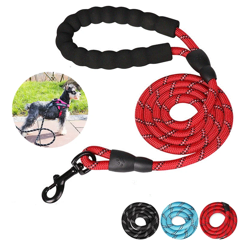 

Dog Walking Traction Rope Nylon Round Training Dog Leash Pet Supplies Comfortable for Medium And Large Dogs