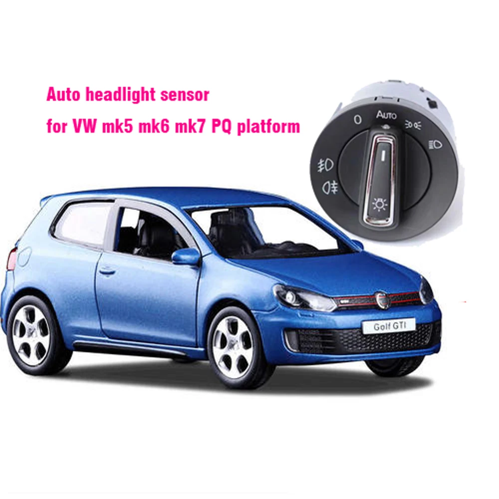 

Car Headlight Switch Built-in Auto Light Sensor PQ platform For VW Golf 6 MK5 MK6 Jetta 5 MK5 Tiguan Passat B6 Touran