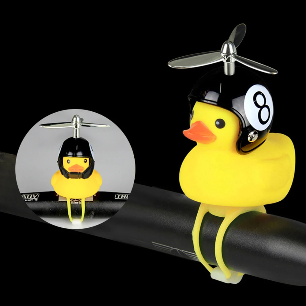 1 шт. велосипедный фонарь колокольчик маленькая Желтая утка на руль светильник