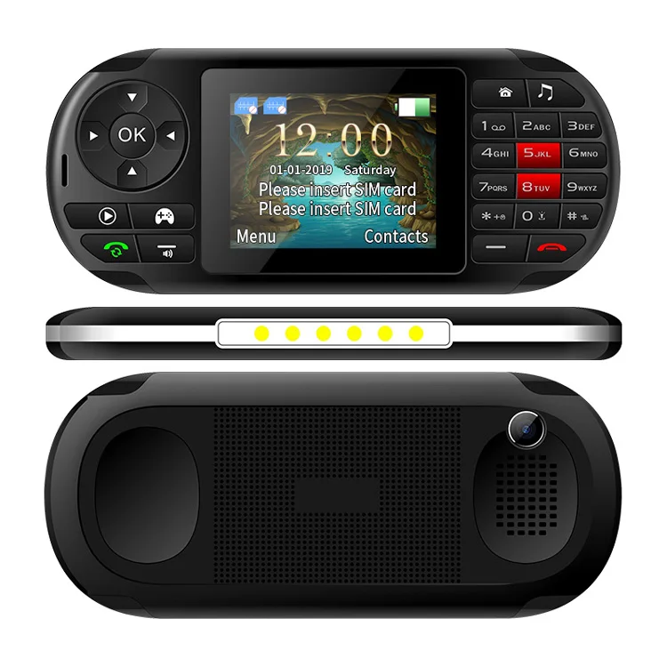 UNIWA GP001 игровой телефон Встроенный 400 игр 2,8 ''экран 2500 мАч Dual SIM SC6531E процессор супер динамик-фонарик мобильный телефон