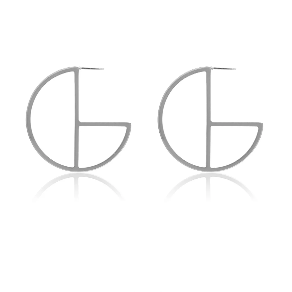 2019 новые модные серьги обруча для женщин золотого и серебряного цвета круглые