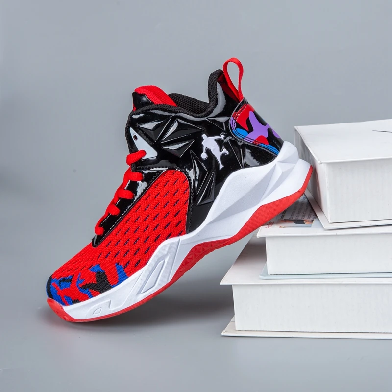 

Boys Brand Basketball Shoes Kids Sneakers Thick Sole Non-slip Children Sports Shoes Child Boy Basket Trainer Shoes Girls