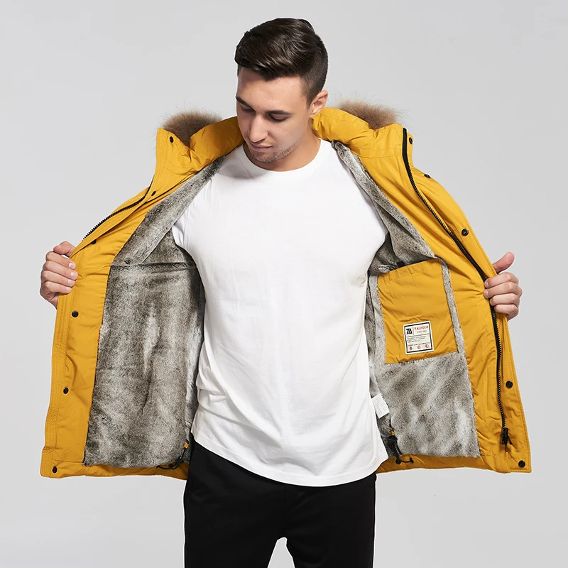 2020 Новинка Мужская Зимняя Куртка Аляска Парка Хлопковое Мужское Пальто С