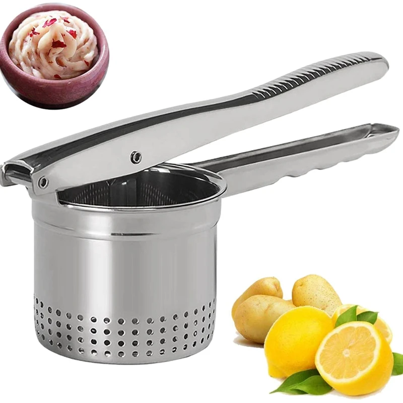 Нержавеющая сталь картофель Richer и Masher Премиум ручной пюре фруктовый лимон