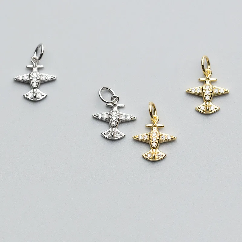 MEETSOFT офисные S925 стерлингового серебра завод Циркон шикарный подвески DIY
