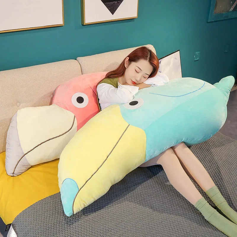 120 см большой Фламинго длинная подушка супер мягкая плюшевая игрушка Muppet Зеленый