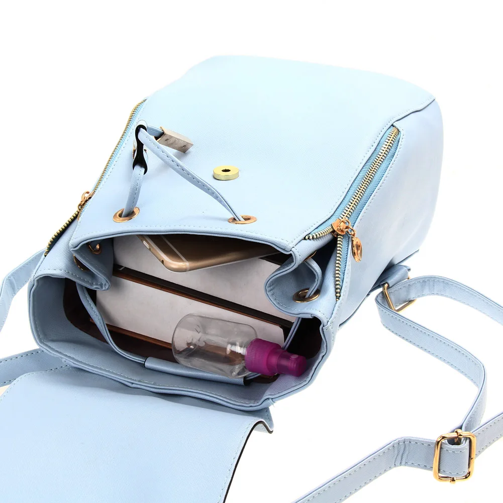 

2021 New Fashion Woman Backpack High Quality Youth PU Leather Backpacks for Teenage Girls Female School Bag Hot Sale Backpacks