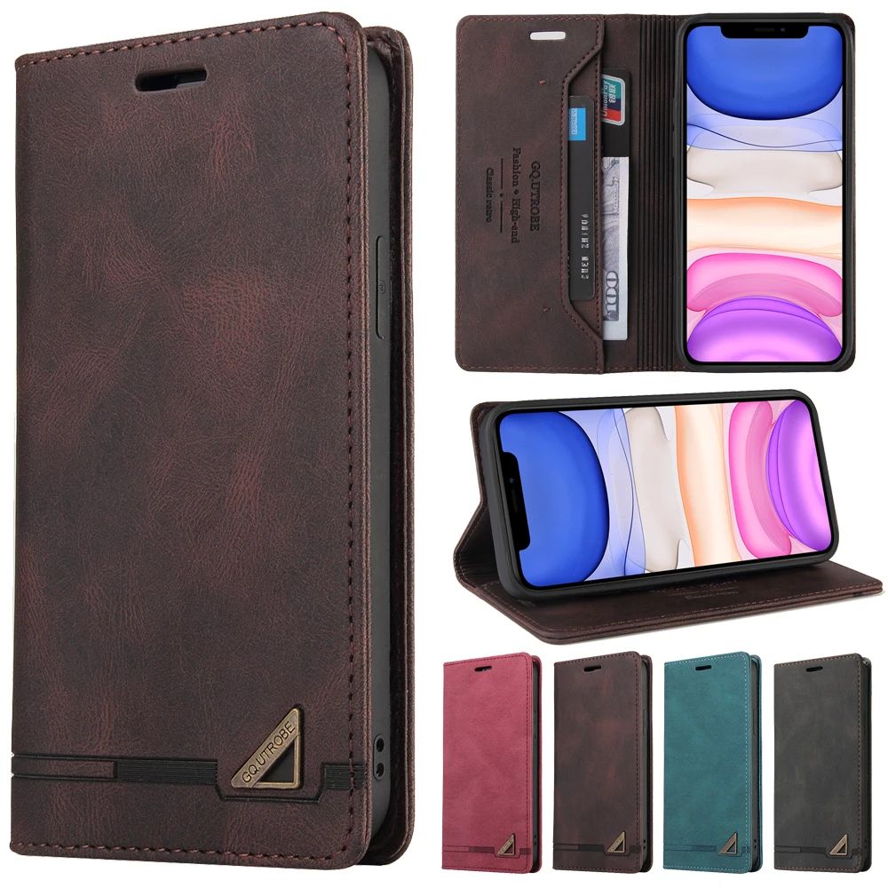 

Leather Flip Case For iPhone 12/11 Pro XS Max XR X 8 7 6 Plus SE 2020 Wallet Phone Stand Cover Case