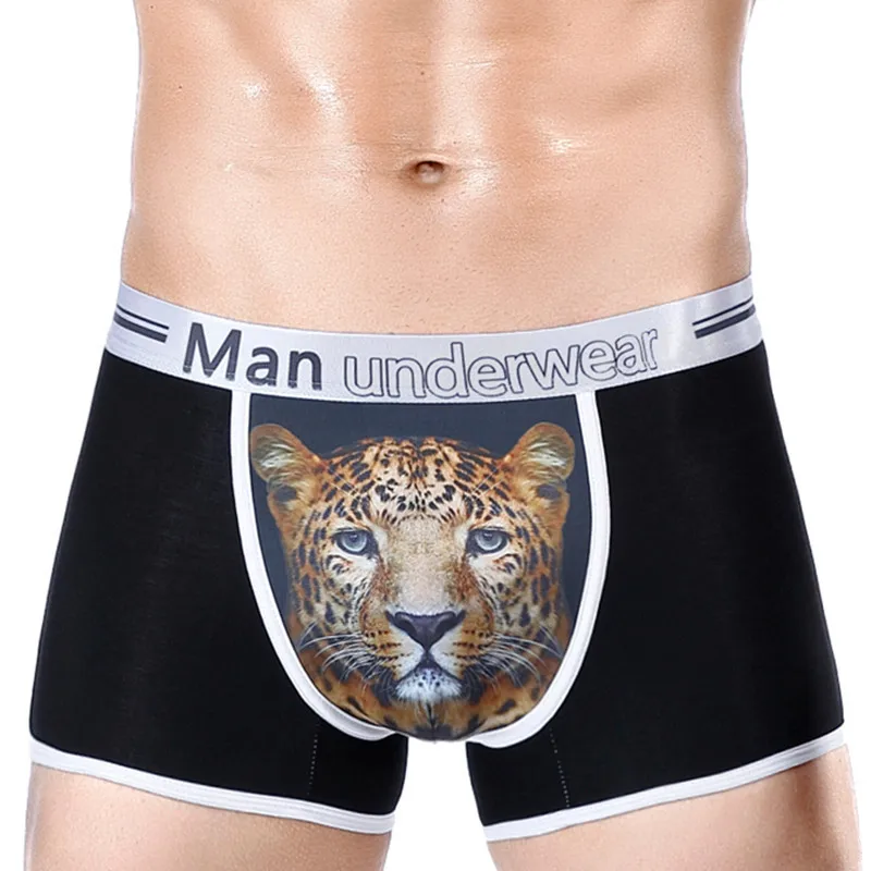 

Cuecas Boxer Masculina New Modal Men's Boxer Briefs Fashion 3D Printed Shorts Calzoncillos Bragas Bielizna Meska Breathable 2020
