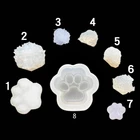 8 шт., силиконовая форма кошачья лапа