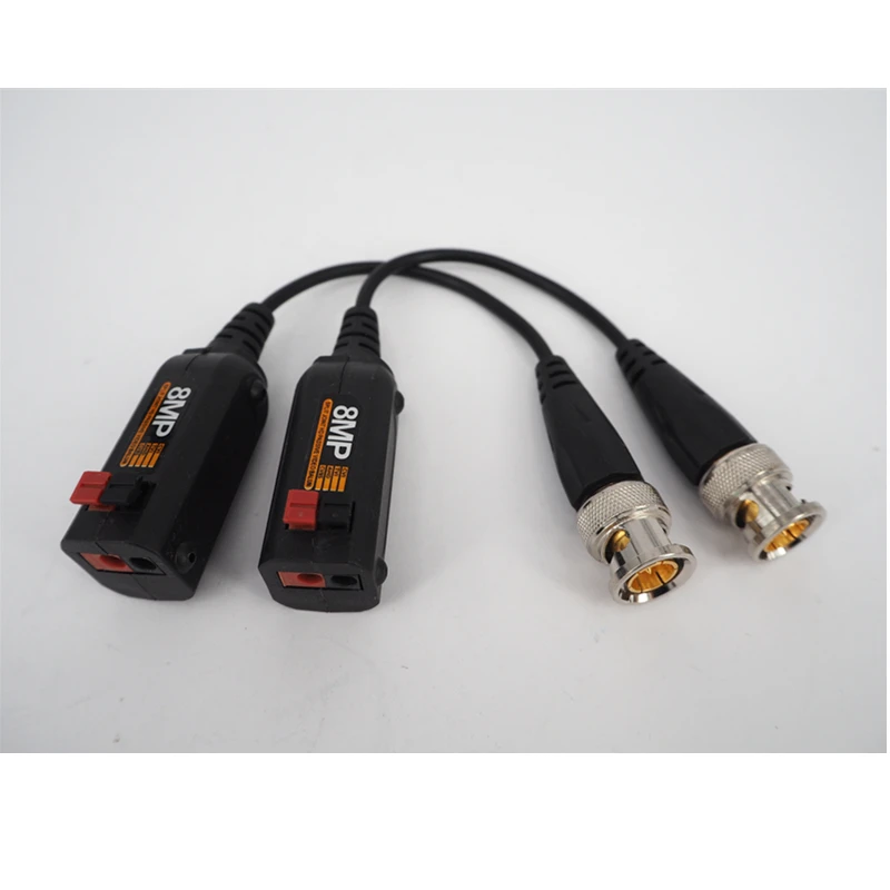

5Pairs/lot 1CH 8MP Twisted Passive Video Balun HD CCTV System Transmitter Transceiver for 2MP 5MP 8MP AHD CVI TVI CVBS Camera