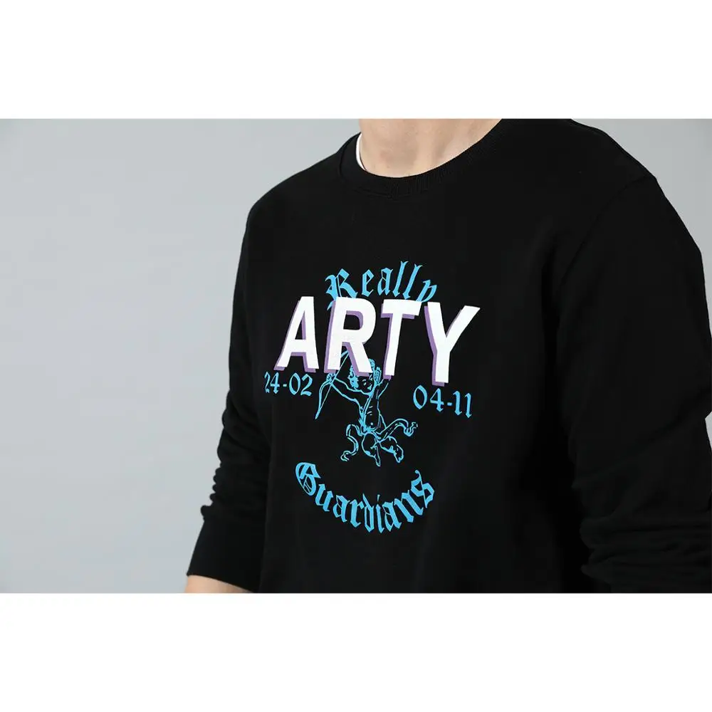 SIMWOOD 2021 Осень Зима Новый Принт толстовки с круглым вырезом повседневные высокого