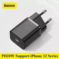 baseus 20w pd mini charger super si quick type c charger for iphone12 11 xs 8 xiaomi se pd3 0 qc3 0 portable travel fast charger