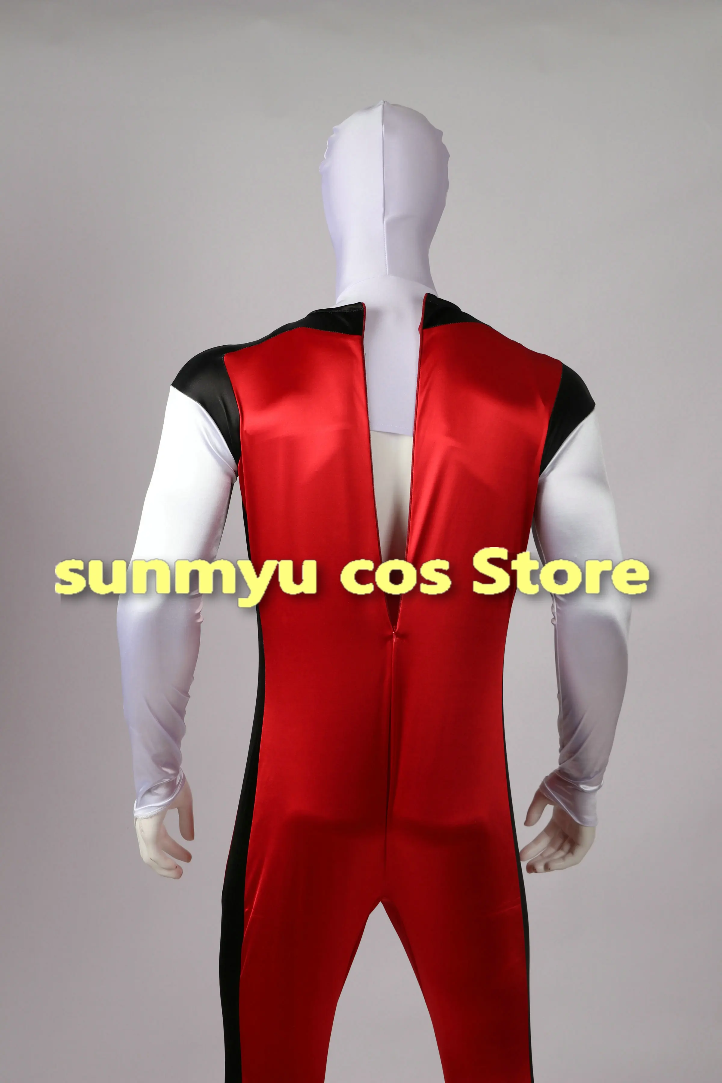 Красное боди с капюшоном для косплея