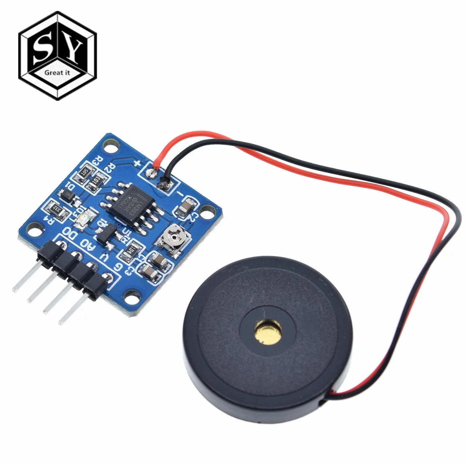 Пьезоэлектрический пленочный переключатель датчика вибрации GREAT IT 5V TTL уровень