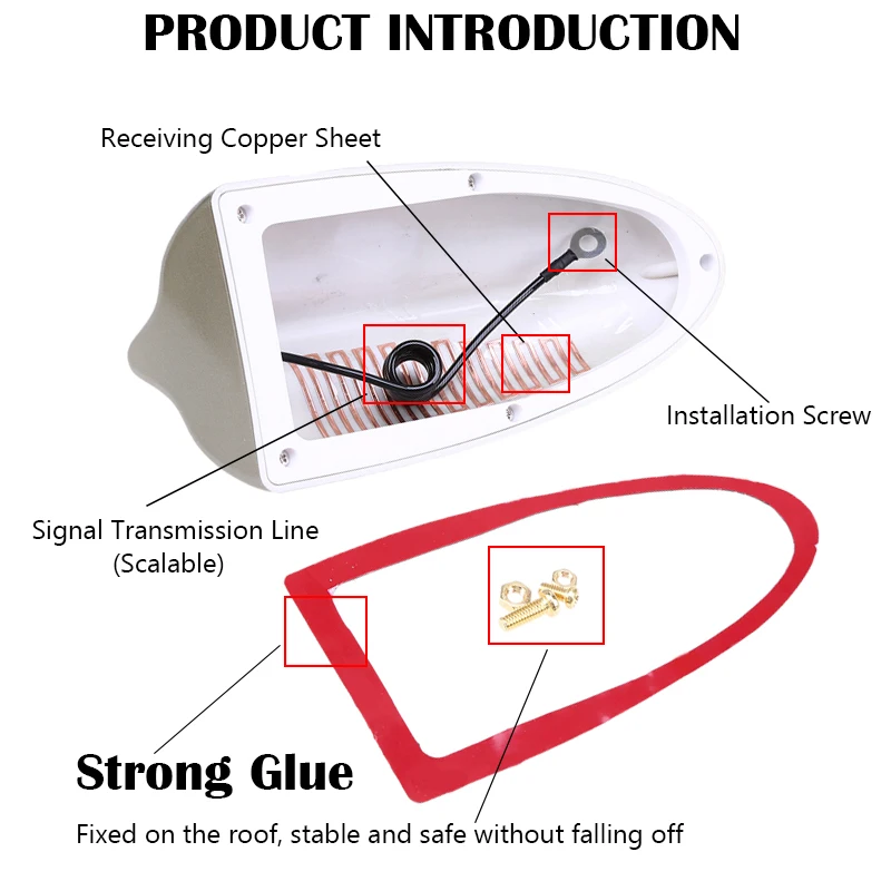 Автомобильная антенна Super Fin Shark на крышу Авто AM/FM сигнальные антенны для Mini Cooper