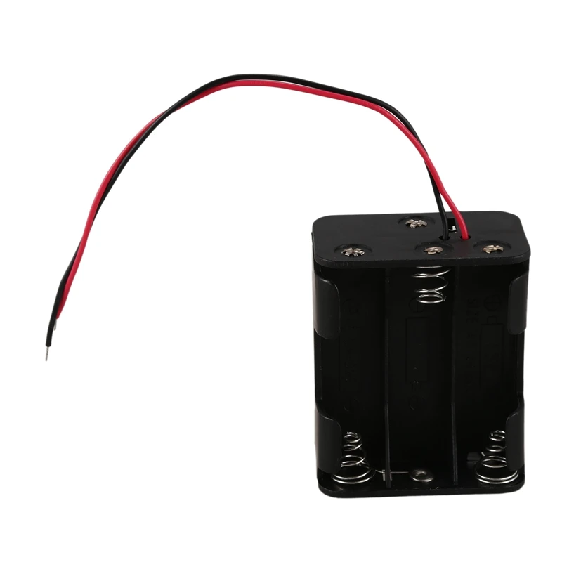 15 см провода двухслойные черный пластик 6x1 5 V корпус держатель для батарей аа| |