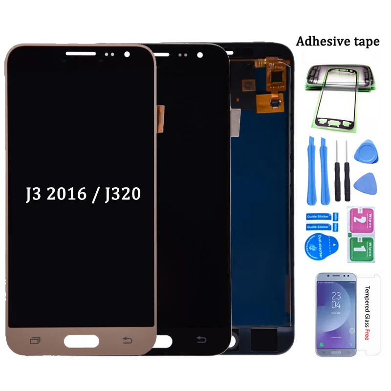 

Дисплейный модуль (дисплей + сенсор) для смартфона Samsung Galaxy J3/J320, цвет рамки черный/белый/золотой