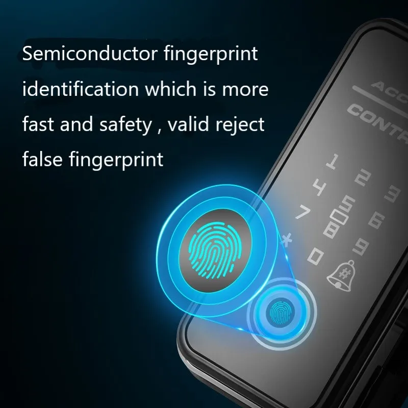 Смарт-замок со сканером отпечатков пальцев цифровой замок для двойной открытой