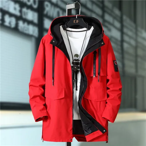 Red Большие размеры 4XL 5XL 6xl 7XL 8xl 9xl 10xl мужские куртки 1-25 - Цвет: Red
