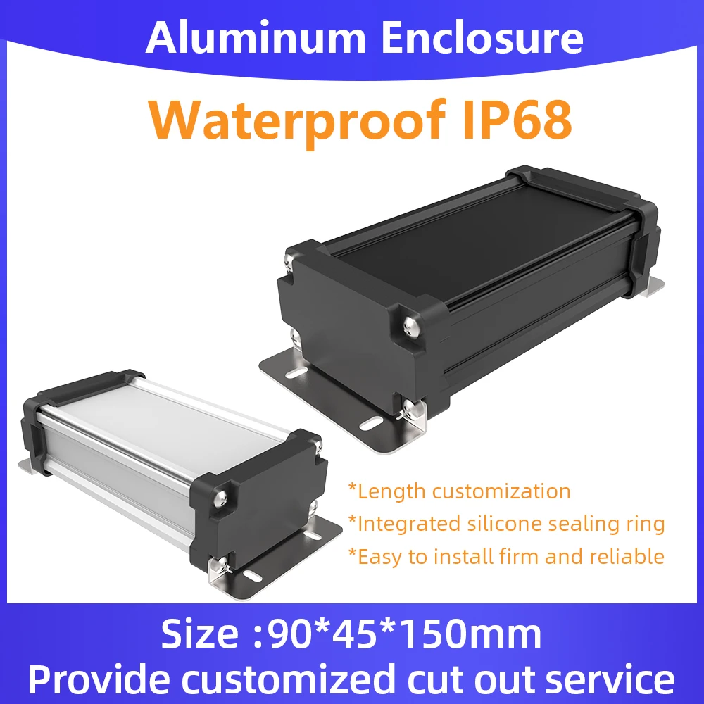 

Junction Waterproof Box Enlosure Electric Cable Outdoor Dust-Proof Enclosure High Quality Black M07 90*45mm Free Shipping