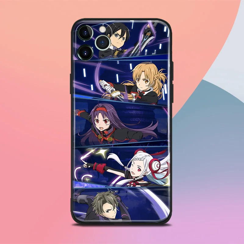 Sword art online oblivion sao anime для iPhone se 6 6s 7 8 plus x xr xs 11 pro max Мягкий силиконовый чехол