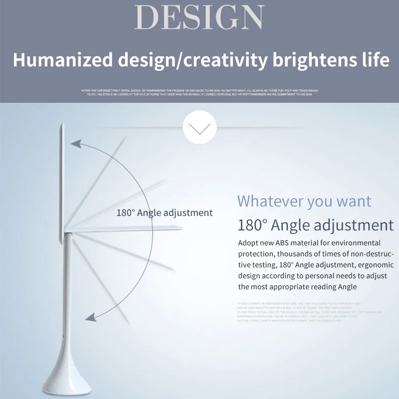 Настольная лампа USB Перезаряжаемый с затемнением Настольный светильник идеально