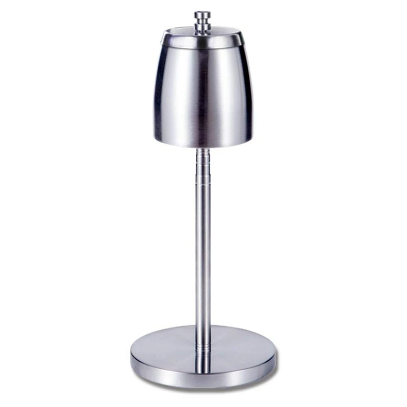 

Floor Standing Ashtray, Telescopic Stainless Steel Windproof Ashtray with Lid, Large Portable Unbreakable Ashtray for Home Offic