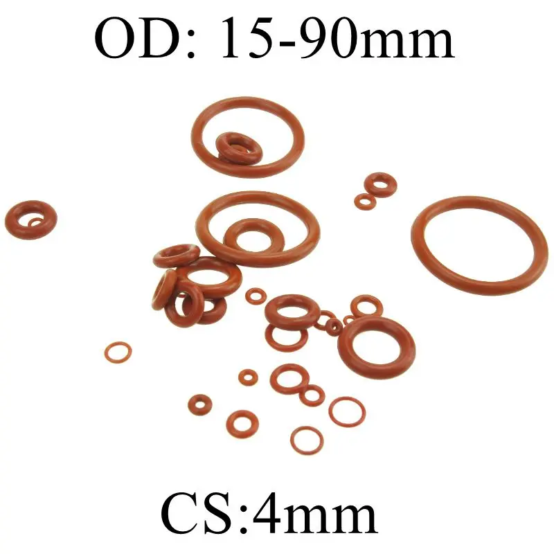 Уплотнительное кольцо из кремниевой резины толщиной 4 мм уплотнительные кольца