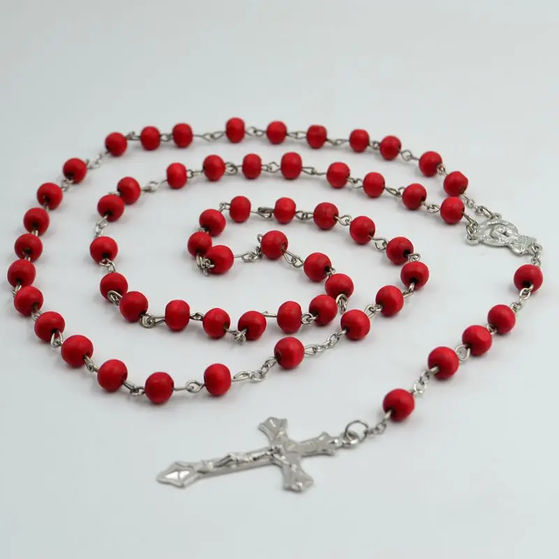 Фатима четки бусины INRI Jesus крест кулон ожерелье католические модные религиозные