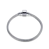 viennois stainless steel snake chain base bracelet fit original european charm bracelet for women diy love jewelry