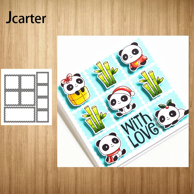 

New Metal Cutting Dies Rectangle Grid Background Craft Stencil Diy Scrapbooking Handmade Card Make Shape Album Decoration Model